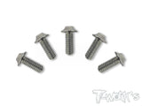 TSS-U-5 M4 64 Titanium Hex. Socket UFO Head Screw 5pcs.