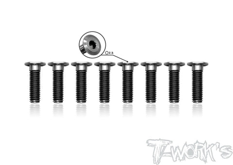 TSS-412LP 4mm x 12mm  Hex. Socket Head Low Profile Half Thread Screws（8pcs.）