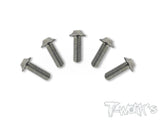 TSS-U-5 M4 64 Titanium Hex. Socket UFO Head Screw 5pcs.