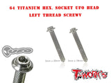 TSS-LU-5 64 Titanium Hex. Socket UFO Head Left Thread Screw ( 5pcs.)