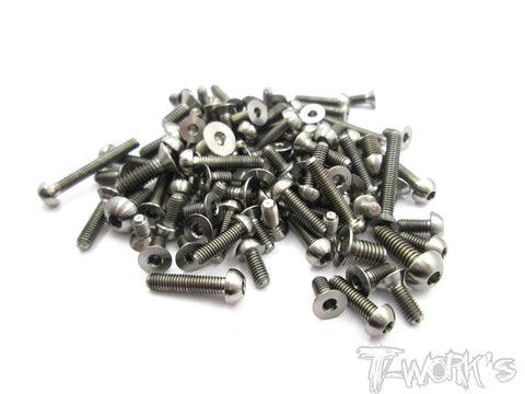 TSS-RC8B3E  64 Titanium Screw set 114pcs. (For Team Associated RC8 B3E )