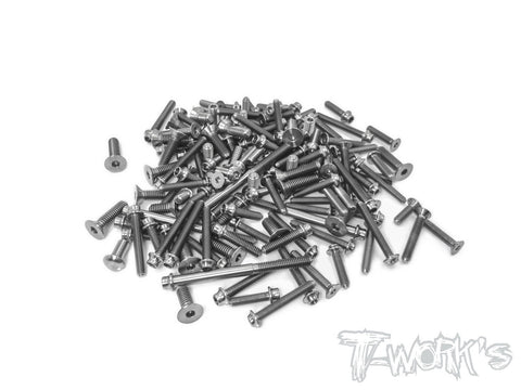 TSSU-D817-V2 64 Titanium Screw set ( UFO Head )135pcs.( For HB Racing D817 V2)