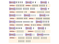 TSSU-NB482.1	   64 Titanium Screw set ( UFO Head ) 171pcs.( For TEKNO NB48 2.1 )