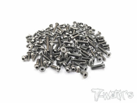 TSSU-D819 64 Titanium Screw set ( UFO Head ) 128pcs. ( For HB Racing D819 )