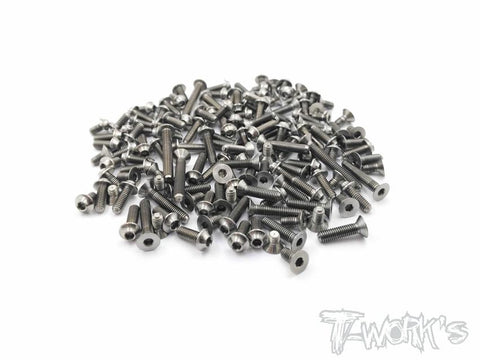 TSSU-YD2TC 64 Titanium Screw set ( UFO Head ) 76pcs.( For Yokomo YD-2 TC)